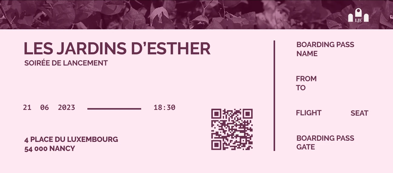 Invitation originale à la soirée de lancement du 21 juin 2023