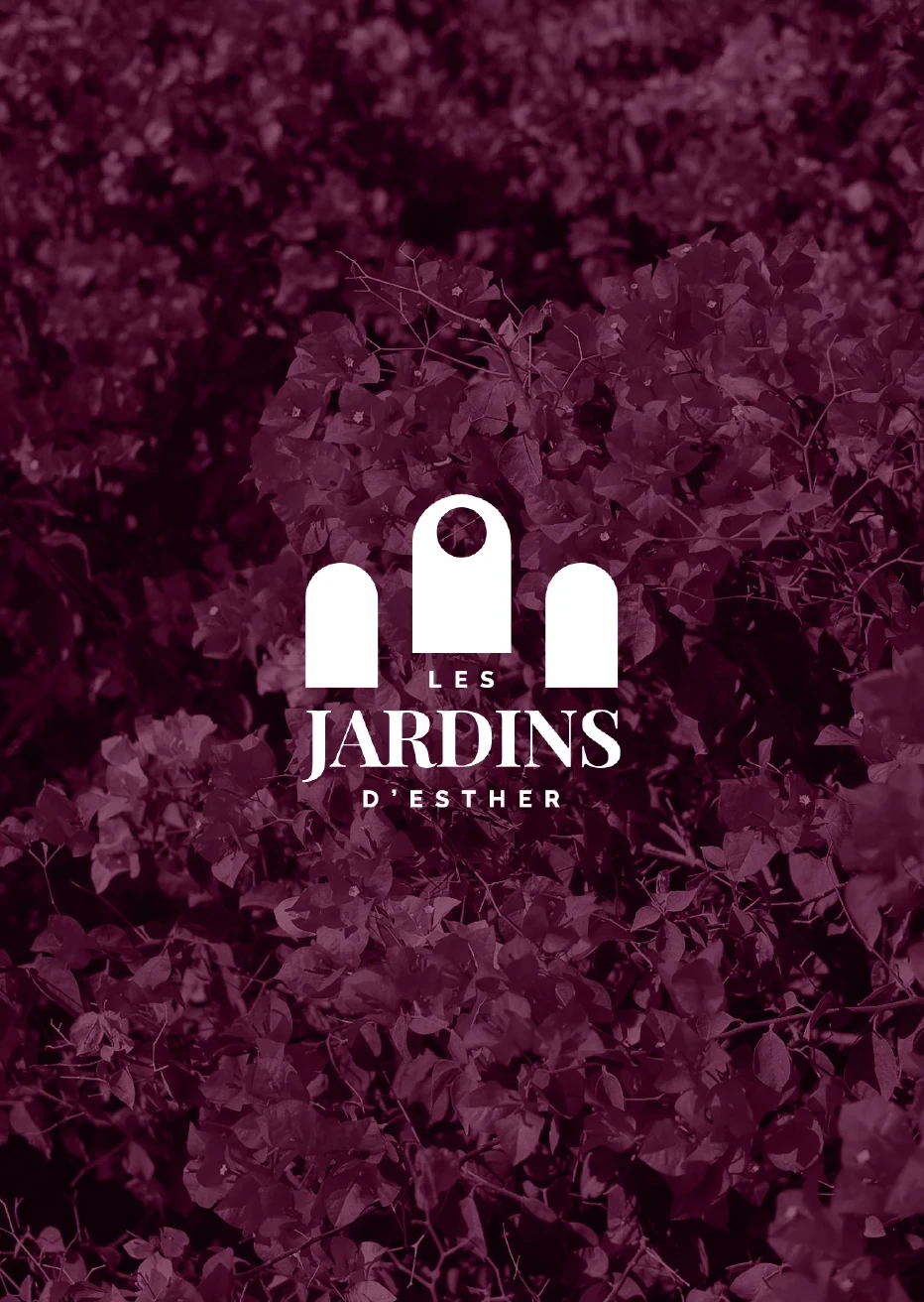 Couverture originale de la carte des Jardins d’Esther