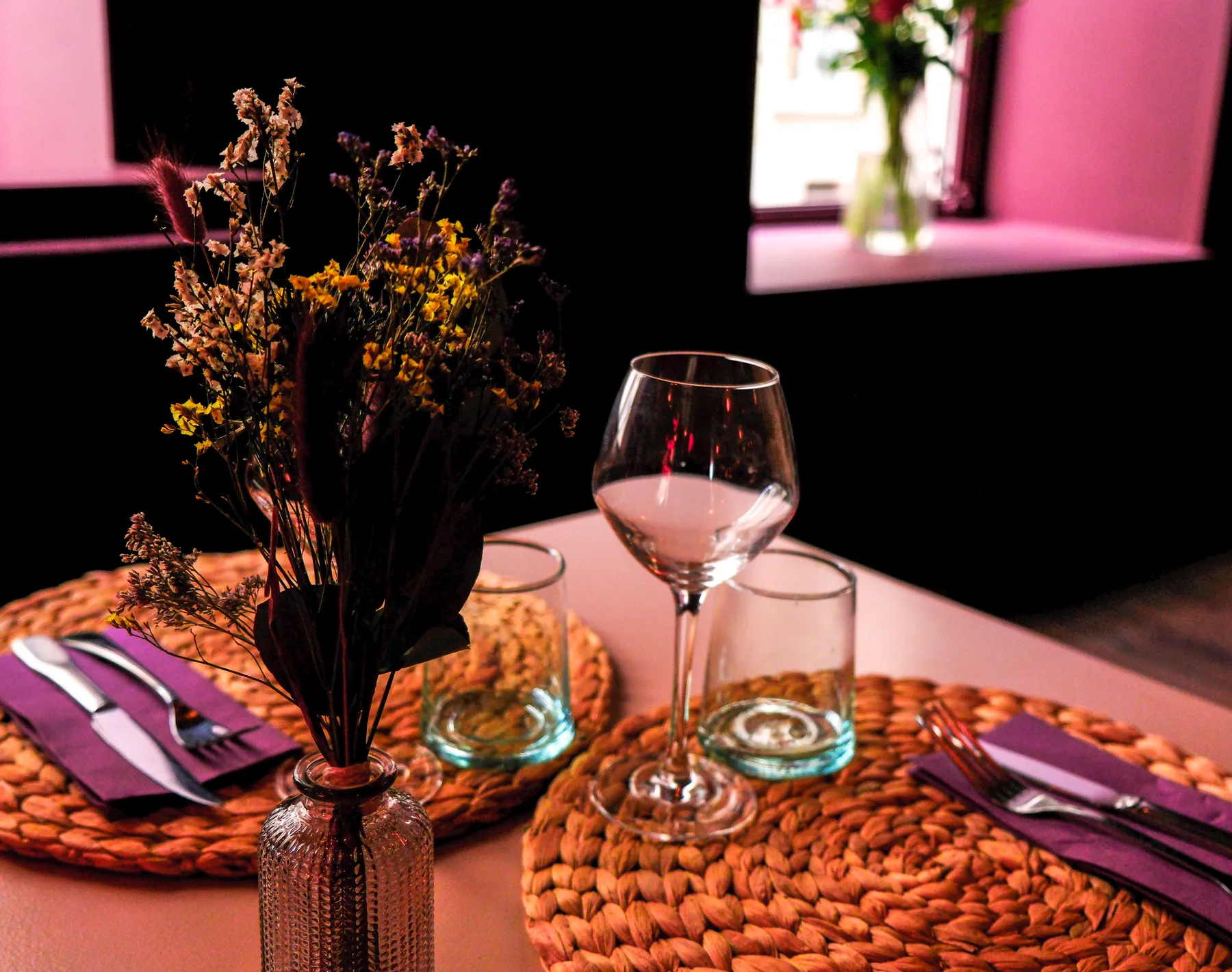 Une table dressée