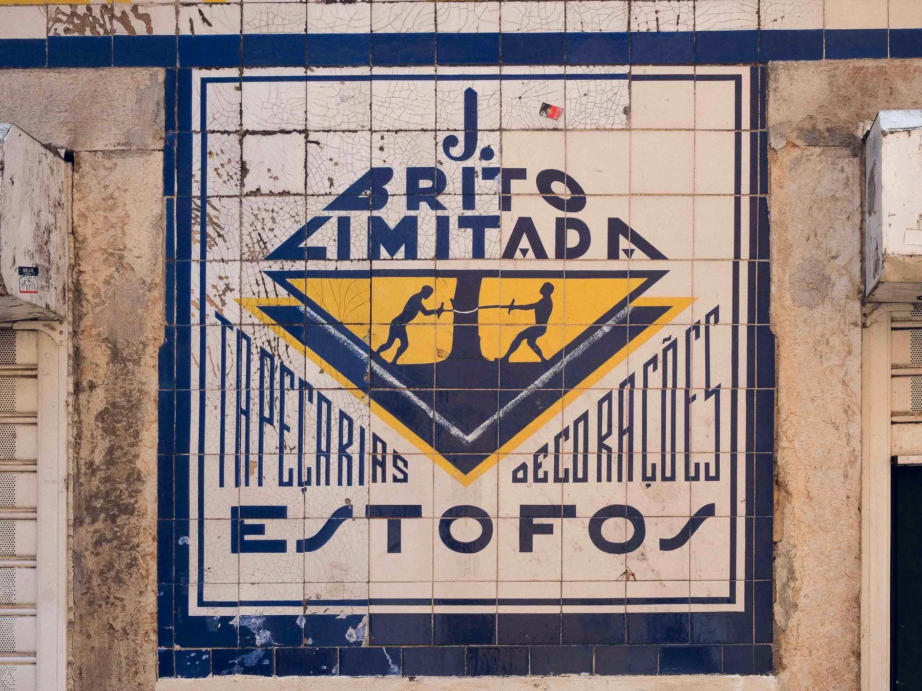 Enseigne en azulejos, Lisbonne